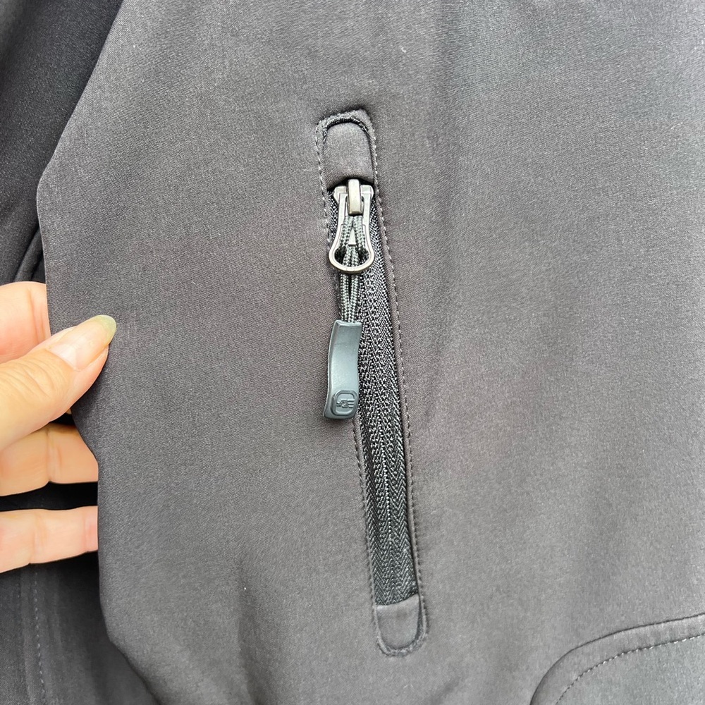 FREE COUNTRY Black Fleece Lined Windbreaker Jacket Mens XXL - Picture 10 of 15